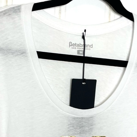 Betabrand Gold Embellished Tee NWT 199 - Picture 6 of 6